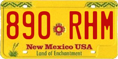NM license plate 890RHM