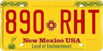 NM license plate 890RHT