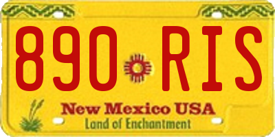 NM license plate 890RIS