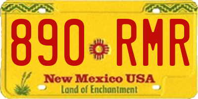 NM license plate 890RMR