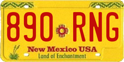 NM license plate 890RNG
