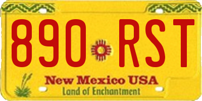 NM license plate 890RST