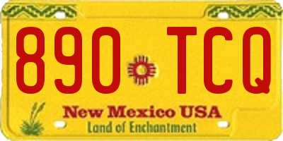 NM license plate 890TCQ