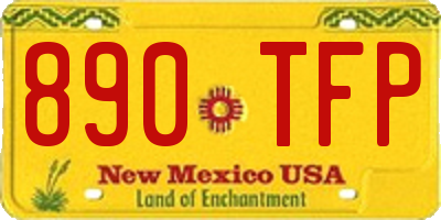NM license plate 890TFP