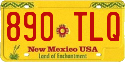 NM license plate 890TLQ