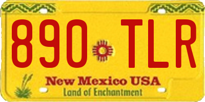NM license plate 890TLR
