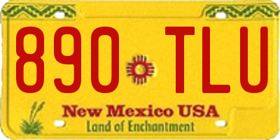 NM license plate 890TLU