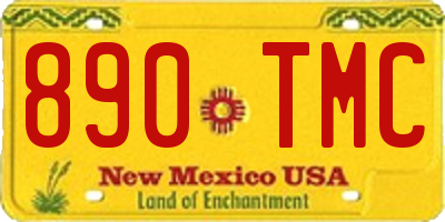 NM license plate 890TMC