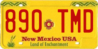 NM license plate 890TMD