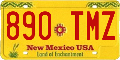 NM license plate 890TMZ