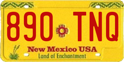 NM license plate 890TNQ