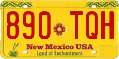NM license plate 890TQH