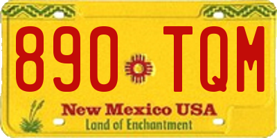 NM license plate 890TQM