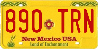 NM license plate 890TRN