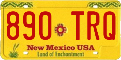 NM license plate 890TRQ