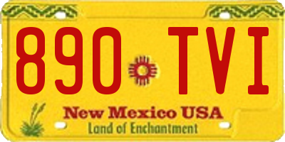 NM license plate 890TVI