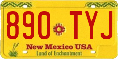 NM license plate 890TYJ