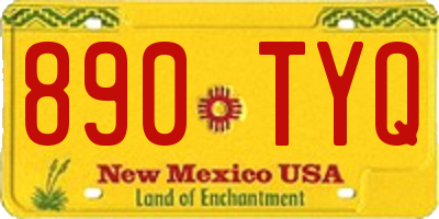 NM license plate 890TYQ
