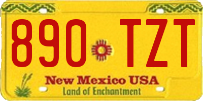 NM license plate 890TZT