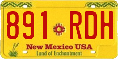 NM license plate 891RDH