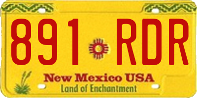 NM license plate 891RDR