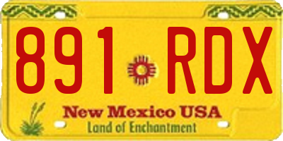 NM license plate 891RDX