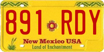 NM license plate 891RDY