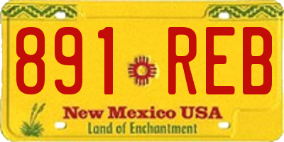 NM license plate 891REB