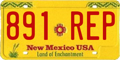 NM license plate 891REP