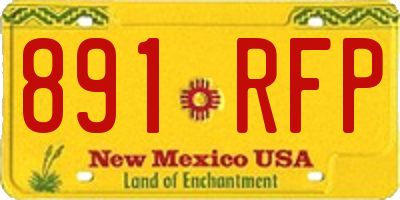 NM license plate 891RFP