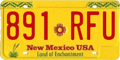 NM license plate 891RFU
