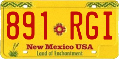 NM license plate 891RGI