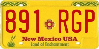 NM license plate 891RGP