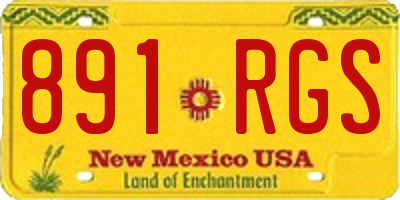 NM license plate 891RGS