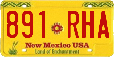 NM license plate 891RHA