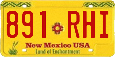 NM license plate 891RHI