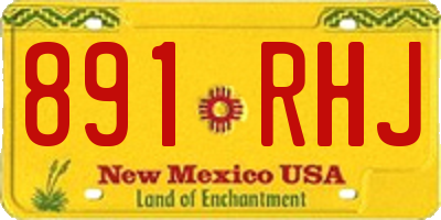 NM license plate 891RHJ