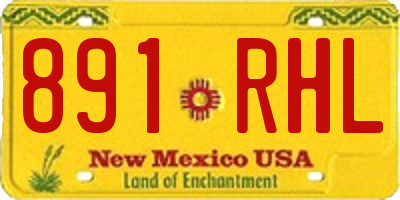 NM license plate 891RHL