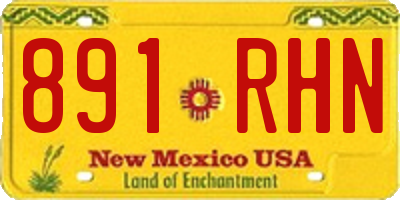 NM license plate 891RHN