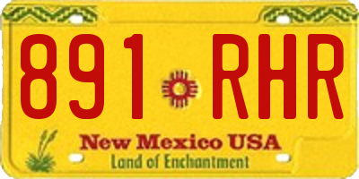 NM license plate 891RHR