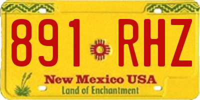 NM license plate 891RHZ