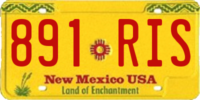 NM license plate 891RIS
