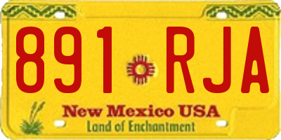 NM license plate 891RJA