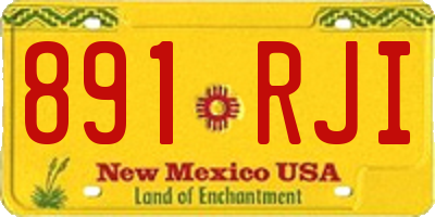 NM license plate 891RJI