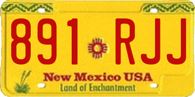 NM license plate 891RJJ