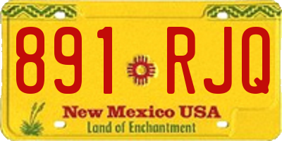 NM license plate 891RJQ