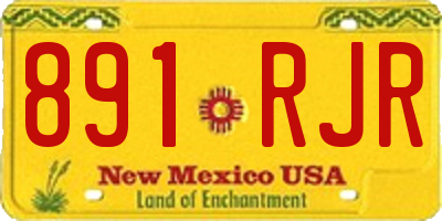 NM license plate 891RJR