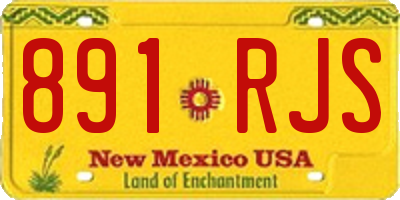 NM license plate 891RJS