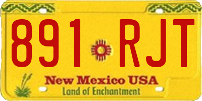 NM license plate 891RJT