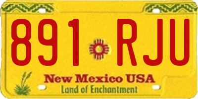 NM license plate 891RJU